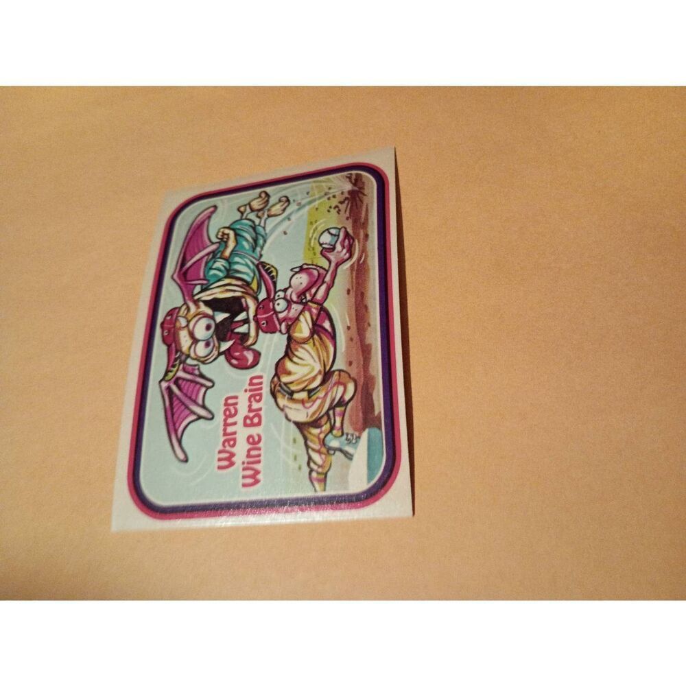 1988 Leaf Awesome All Stars Trading Card 43 Warren Wine Brain Baseball Parody
